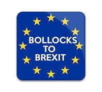 Bollocks to Brexit - Pack of 10 Square Stickers - 55mm x 55mm
