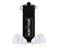 BOLLSEN Life+ Earplugs for Sleeping - Silicone Noise Cancelling Ear Plugs - 24 dB SNR Noise Damping - Comfortable for All Day & Night Wear - Easy Insertion & Removal - Durable & Reusable 100x (2)