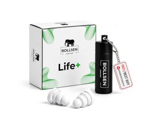 BOLLSEN Life+ Earplugs for Sleeping - Silicone Noise Cancelling Ear Plugs - 24 dB SNR Noise Damping - Comfortable for All Day & Night Wear - Easy Insertion & Removal - Durable & Reusable 100x (2)