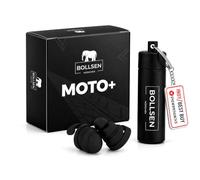 BOLLSEN Moto Earplugs - Reusable Silicone Earplugs for Motorcycle Riders - Wind Noise Reduction with 24 dB SNR - Fits Under Helmet - Washable, Durable & Comfortable for Everyday Use (2)