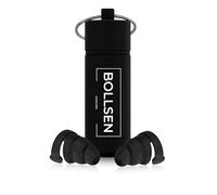 BOLLSEN Moto Earplugs - Reusable Silicone Earplugs for Motorcycle Riders - Wind Noise Reduction with 24 dB SNR - Fits Under Helmet - Washable, Durable & Comfortable for Everyday Use (1)