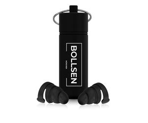 BOLLSEN Moto Earplugs - Reusable Silicone Earplugs for Motorcycle Riders - Wind Noise Reduction with 24 dB SNR - Fits Under Helmet - Washable, Durable & Comfortable for Everyday Use (1)