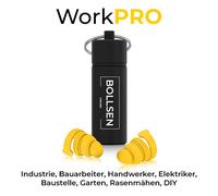 BOLLSEN WorkPRO Work Earplugs Hearing Protection Construction DIY SNR 24dB