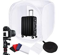 BOLLUMA Photo Light Box 120cm, Professional Portable Studio Shooting Tent 48 inch with 4 Colour Backdrops and Carry Bag, Light Cube Diffusion Soft Box Kit for Large Product Photography