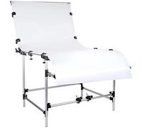 BOLLUMA Photography Shooting Table, 100x200cm / 39.4x47.2in Large Still Life Shooting Background Stand for E-Commerce Product Photo and Product Display