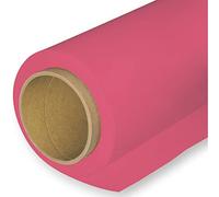 BOLLUMA Seamless Background Paper Backdrop 1.35x10m / 4.4x32.8ft, Rose Pink, 49, Photo Studio Paper Roll for Portrait, Product, Pet, Family Photography Shooting, Video Filming
