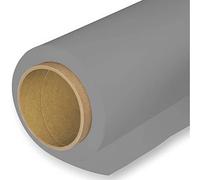BOLLUMA Upgraded Dyed Seamless Background Paper Backdrop 1.35x10m / 4.4x32.8ft, Neutral Grey, 04, Photo Studio Paper Roll for Portrait, Product, Pet, Family Photography Shooting, Video Filming
