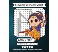 Bollywood 1940s Word Search Puzzle Book: 50+ Large Print Puzzles with 100+ Fun Facts, Iconic Movie Titles, and Trivia from Indian Cinema's Golden Era