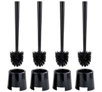 BOLMEN Basic Toilet Brush with Holder, Black, 36.5cm - Set of 4