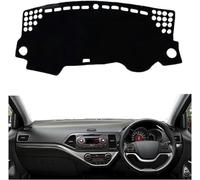 BOLNEY Anti-Slip Mat Dashboard Cover Pad Interior Mat for Kia Picanto Morning 2012-2016 Black Dash Mat Dashboard Cover