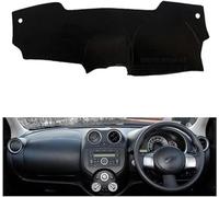 BOLNEY Anti-Slip Mat Dashboard Cover Pad Interior Mat for Nissan March Micra K13 2010-2016 Black Dash Mat Dashboard Cover