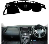 BOLNEY Car Flannel Dashboard Cover Mat, for Infiniti FX 35 37 45 50 2008-2020, Anti-Slip Mat Dashboard Cover Pad Interior