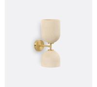 Bolodia Paper Mâché Effect & Brass Wall Light Brass