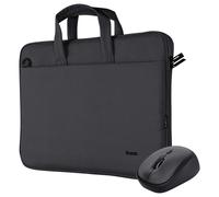 Bologna Laptop Bag and Mouse Set Black, Black