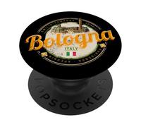 Bologna Emilia-Romagna with pasta Italy vintage souvenir PopSockets Adhesive PopGrip