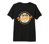 Bologna Emilia-Romagna with Pasta Italy Vintage Souvenir Premium T-Shirt