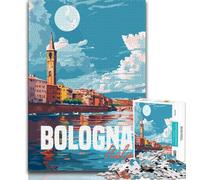 Bologna Italy 1000 Piece Jigsaw Puzzles for Adults & Teens,Challenging To Complete But Fun And Humorous Educational Game for Birthday 50x75cm