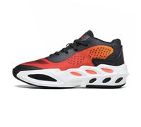Bolognifi Youth Basketball Shoes Court Sports School League Running Training Street Outdoor Sports Equipment(Black-red,3.5 UK)