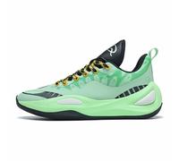 Bolognifi Youth Basketball Shoes Court Sports School League Running Training Street Outdoor Sports Equipment(Green,3 UK)