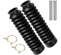 BOLOJAU 205x52x37mm Universal Motorcycle Front Fork Cover Gaiters Rubber Dust Boots Shock Absorber Protector for Honda for Yamaha for Kawasaki for Suzuki ATV UTV Dirt Bike eBike Suspension Guard