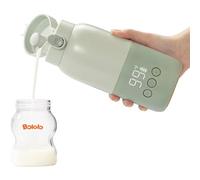 BOLOLO Cordless Portable Milk Warmer Super Fast Charging, Instant breastmilk, Formula or Water Warmer with 10 Ounces Big Capacity, Baby Flask for Vehicle,car,Airplane Journey