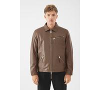 Bolongaro Trevor Men's Real Leather Joseph Jacket in Dark Brown | Size: Large Bolongaro Trevor Dark Brown L