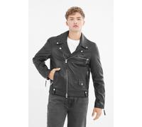 Bolongaro Trevor Men's Real Leather Louis Biker in Black | Size: Medium Bolongaro Trevor Black M
