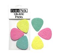 BoloPick Felt Picks for Ukulele 6 Pack (Cute Pink Lemonade)