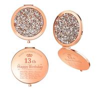 Bolosa 13th Birthday Gifts for Girls, Sweet Birthday Gifts for 13 Year Old Girls, 13th Birthday Compact Mirror Makeup Mirror for Sisters, Friends, Daughter, Granddaughter