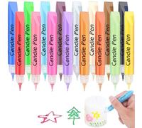 Bolosa 16 Colour Candle Painting Pens for Wax Melts and Decorating | Candle painting kit for adding colourful details and designs to candles and wax melts during creative craft projects