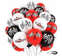 Bolosa 20 Race Car Balloons, Racing Car Party Decorations for Birthdays
