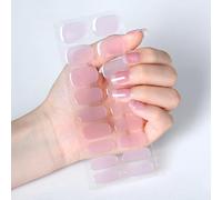 Boloshine 20PCS Gel Nail Stickers, Semi Cured Gel Nail Strips Full Wraps, Salon-Quality Soft Self-Adhesive Gel Nail Polish Strips, Long Lasting Manicure Stickers Set (Peachy Kisses)