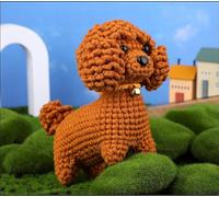 BoloShine Crochet Kits for Beginners Adults, DIY Keychain with Crocheting Video Tutorials, Complete Amigurumi Crafts Set with Hooks and Yarns for Starters, Animals Knitting Kit - Teddy