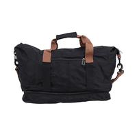Bolsa de viaje Jerliflyer Bolsa impermeable de Tela Oxford para fin de semana con separación de ropa seca y húmeda, Bolsa de gimnasio Deportiva con Correa para el hombro para (Negro)