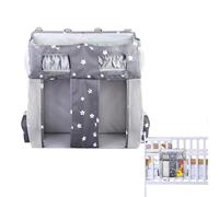 Bōlsa Hanging Storage - Oxford Side Crib | Large Capacity Diaper Nursery Organizer with Various Compartments | Sisțema Stackable Children's Accessory Children Boy Girl