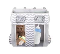 Bōlsa Hanging Storage - Oxford Side Crib | Large Capacity Diaper Nursery Organizer with Various Compartments | Sisțema Stackable Children's Accessory Children Boy Girl
