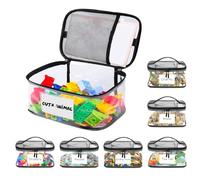 Bolsas De Almacenamiento De Juguetes Con Cremallera Set De 6 Bolsas Transparent Reutilizables Para Juegos De Mesa Guardería Aula Dormitorio Viaje Hogar Organización Práctica Niños Adultos