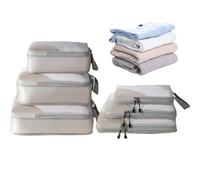 Bolsas De Compresión Para Viaje - Juego 6 Piezas Para Maleta Equipaje | Organizadores De Viaje Para Aviación Hogar, Ahorro Espacio Para Ropa, Zapatos, Ropa De Cama, Edredón Artículos De Aseo