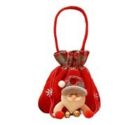 Bolsas de tratado: de Navidad para rellenos de calcetines, adultos, capturas navideñas con diseño reutilizable y confiable, favor de la para el aula, , golosina, refrigerio, 13.78x7