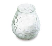 Bolsius 103822580300 Low Boy Bar Light with Candle, 75 hours, White (Pack of 12)