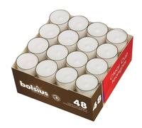 BOLSIUS 8 HOUR CLEAR CUP TEALIGHTS BOX OF 48/24/4 PERFECT FOR EVENTS & WEDDINGS