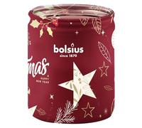 Bolsius - 8717847201041 - Glass with Pattern, 82 x 68 mm, Cranberry, Without Palm Oil