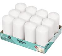 Bolsius Basic Candles for Decoration, Ceramic, White, Dimensions Cero singolo: Height 11.8 cm, Diameter 5.8 cm