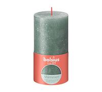 BOLSIUS Blue Rustic Shimmer Metallic Pillar Candle 13cm x 7cm