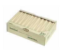 Bolsius Candles & Nightlights P962 Tapered Candles, 10", Ivory (Pack of 100)