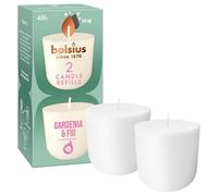 Bolsius - CleanLight Refill - Gardenia & Fig - Refill Scented Candle - 2 Pieces - Burning Time 24 Hours - Contains Natural Vegetable Wax - Sustainable Concept