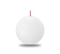BOLSIUS Cloudy White Rustic Ball Candle 8cm