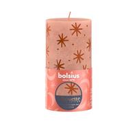 BOLSIUS Creamy Caramel Rustic Silhouette Pillar Candle 13cm x 7cm