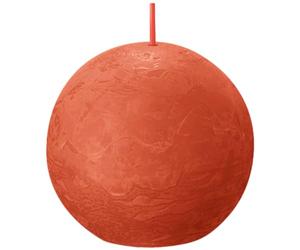 BOLSIUS Earthy Orange Rustic Ball Candle 8cm