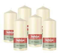 Bolsius - Essentials - Smooth Pillar Candle - Ivory - 13 cm - Decorative Candles - Contains Natural Plant-Based Wax - Without Palm Oil